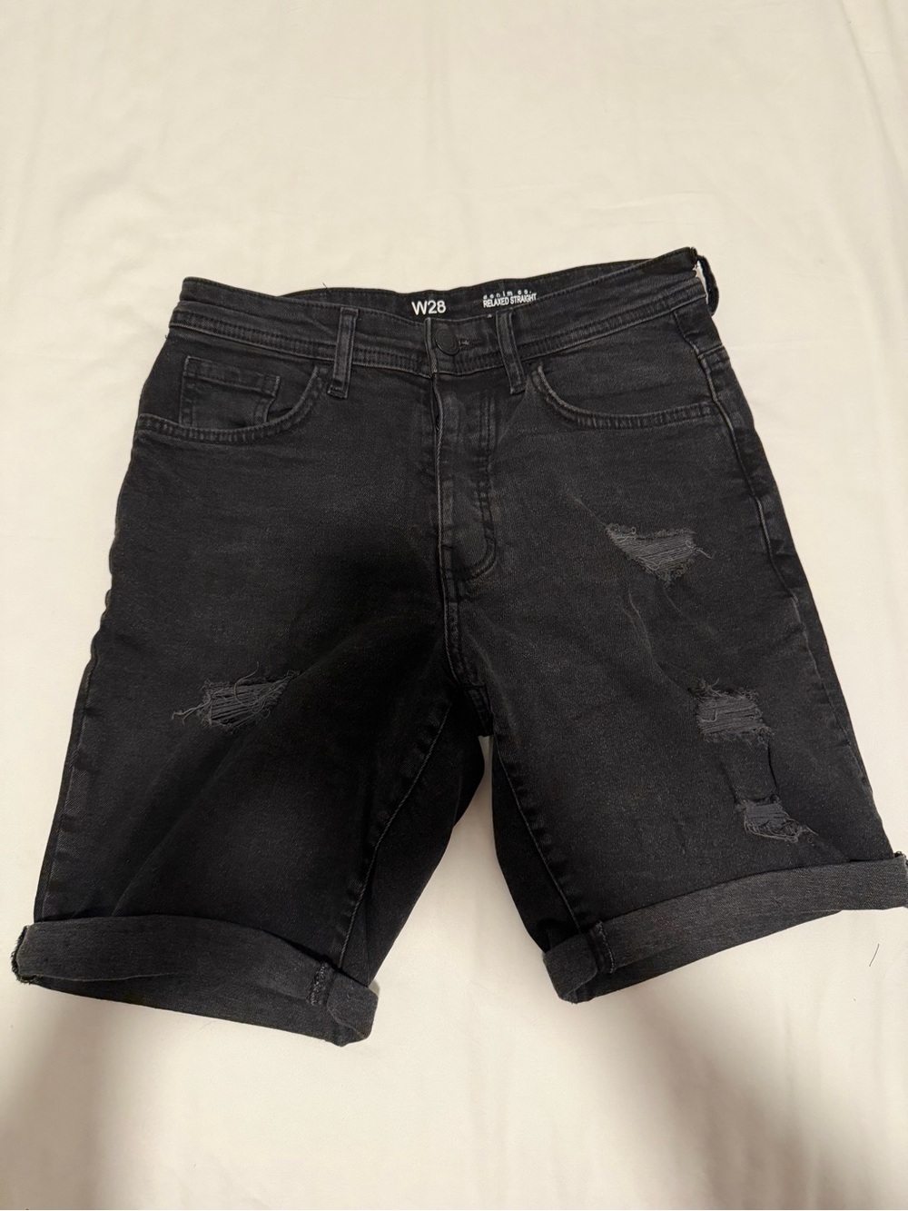 Primark Black Denim Shorts